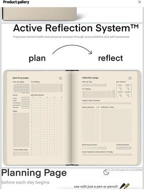 Daily Planner Notebook - Plan & Reflect